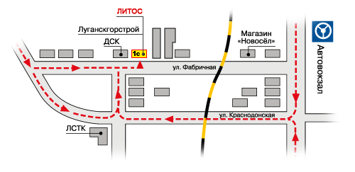 схема проезда